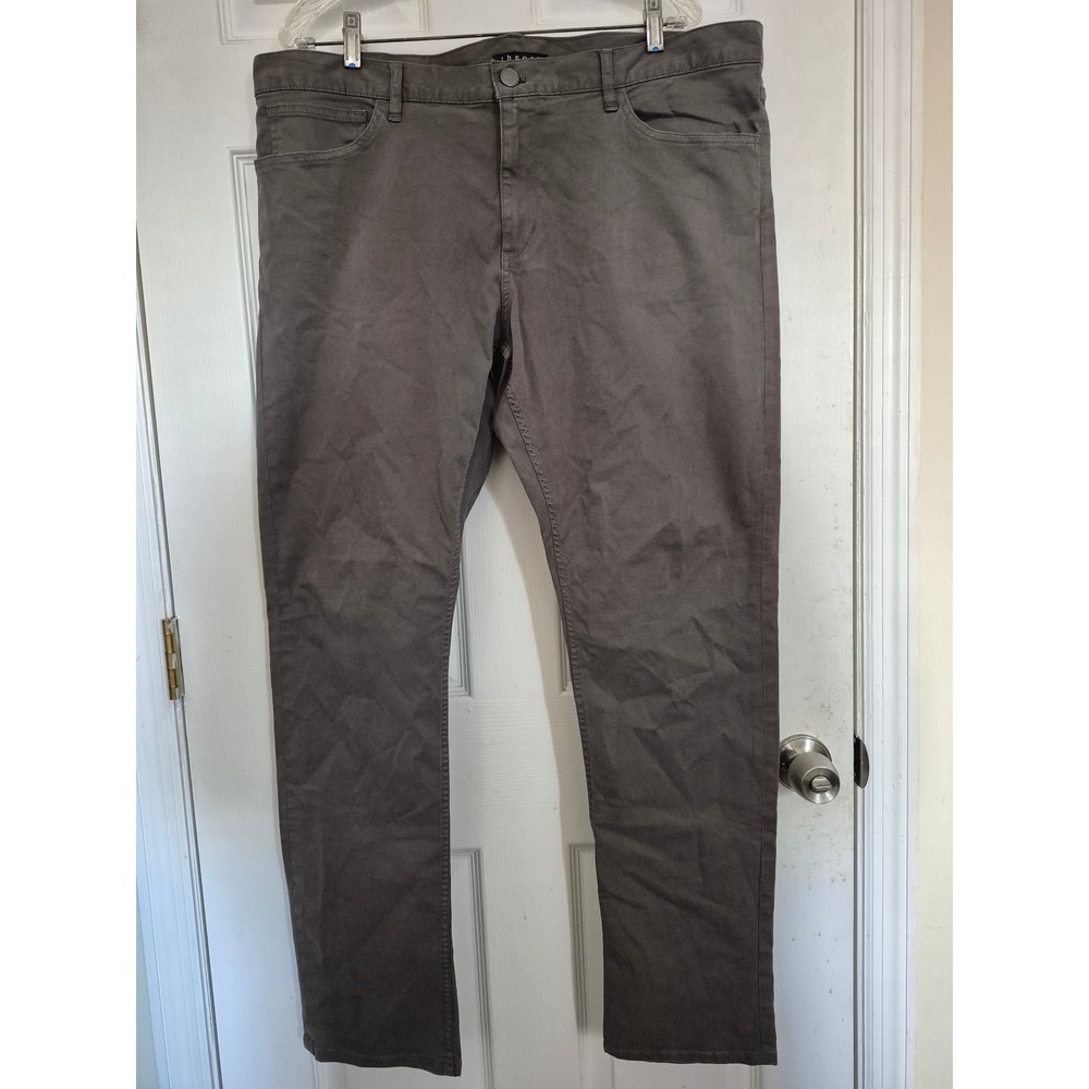 Theory‎ Hayden Gray Slim Fit Casual Dress Pants Trousers Mens Size 38W x 33L